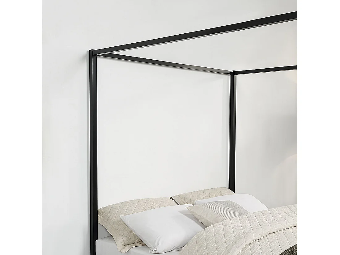 Ashwell Modern Four 4 Poster Metal Bed Frame