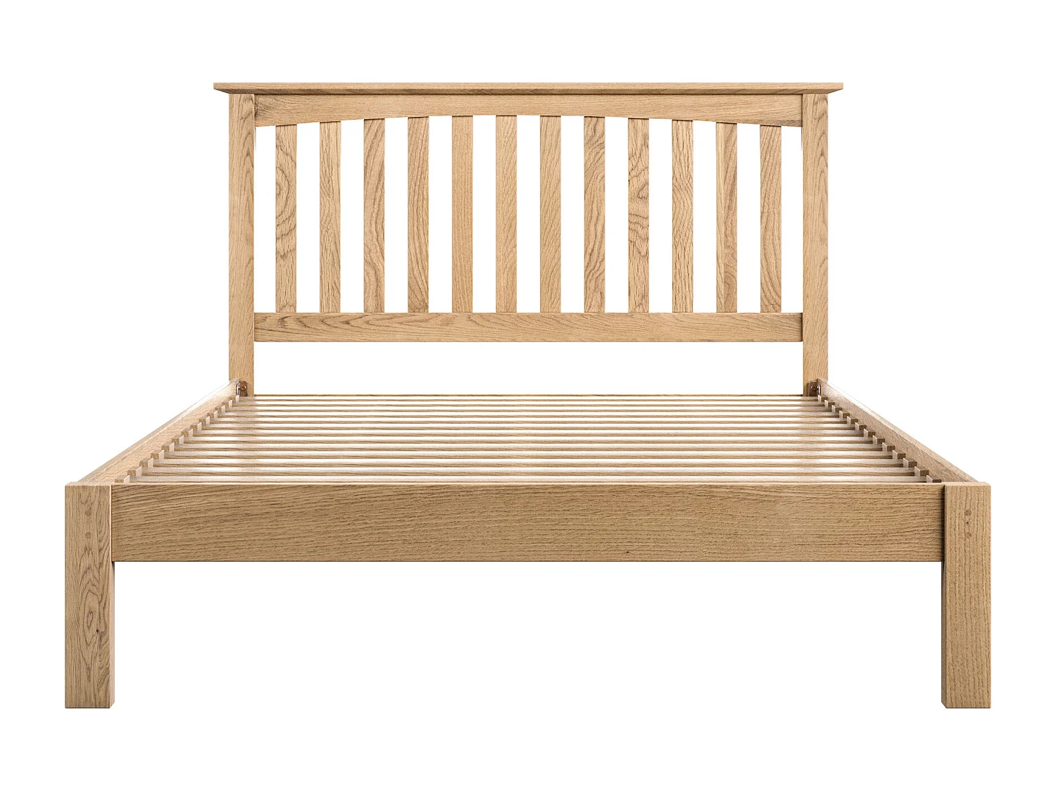 Dunkeld Solid Wooden Oak Low Footboard Shaker Style Bed Frame