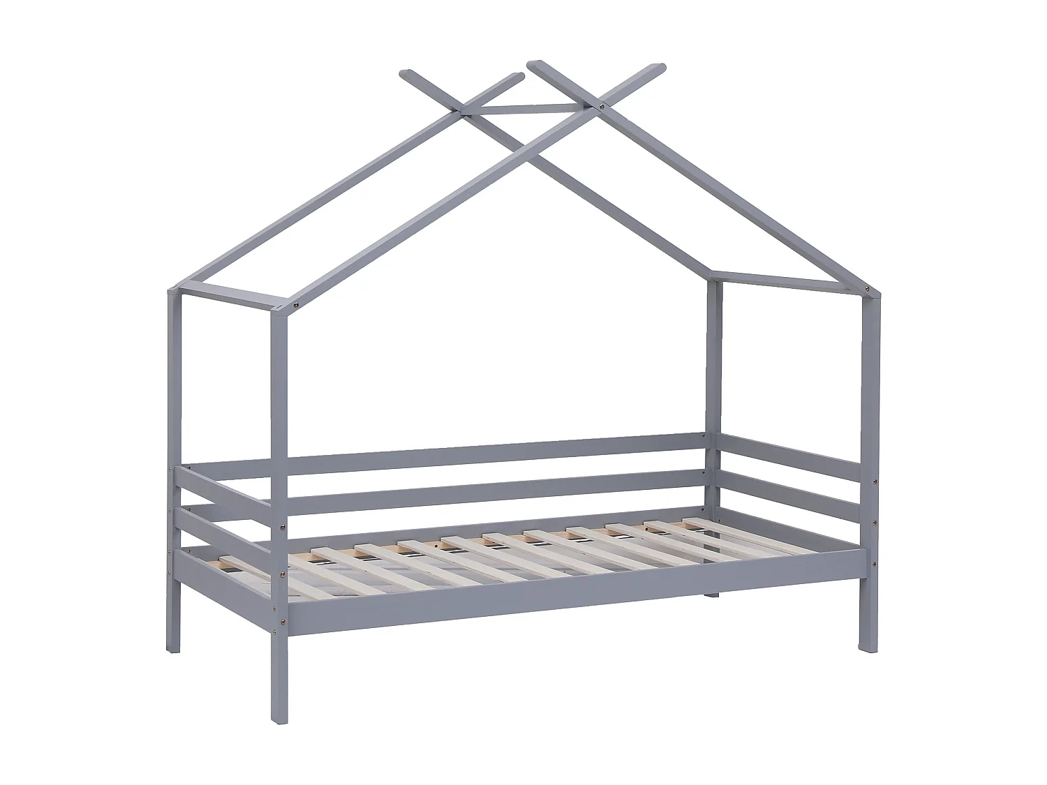 Teddy Kids Childrens Wooden House Treehouse Single Bed Frame