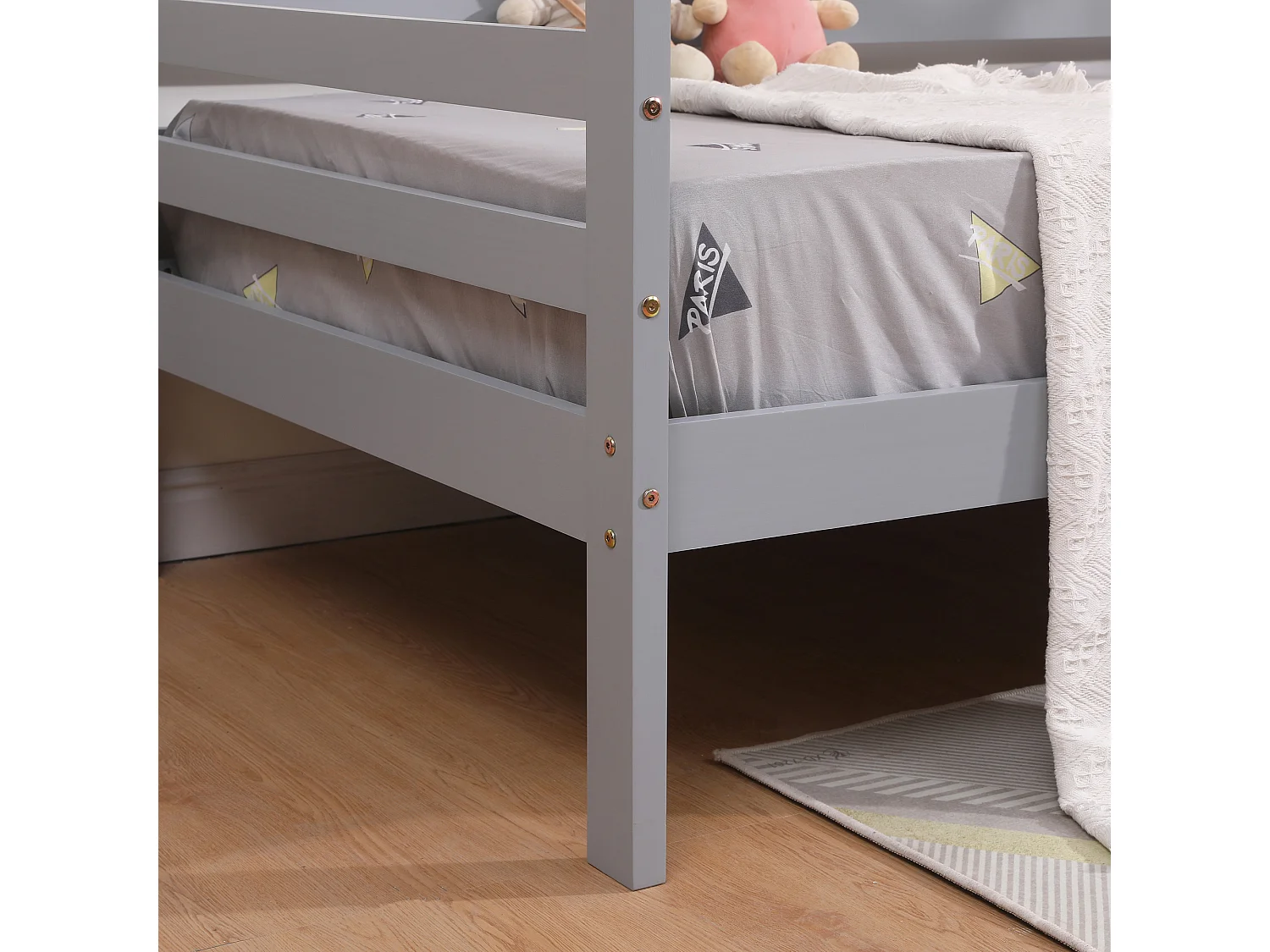 Teddy Kids Childrens Wooden House Treehouse Single Bed Frame