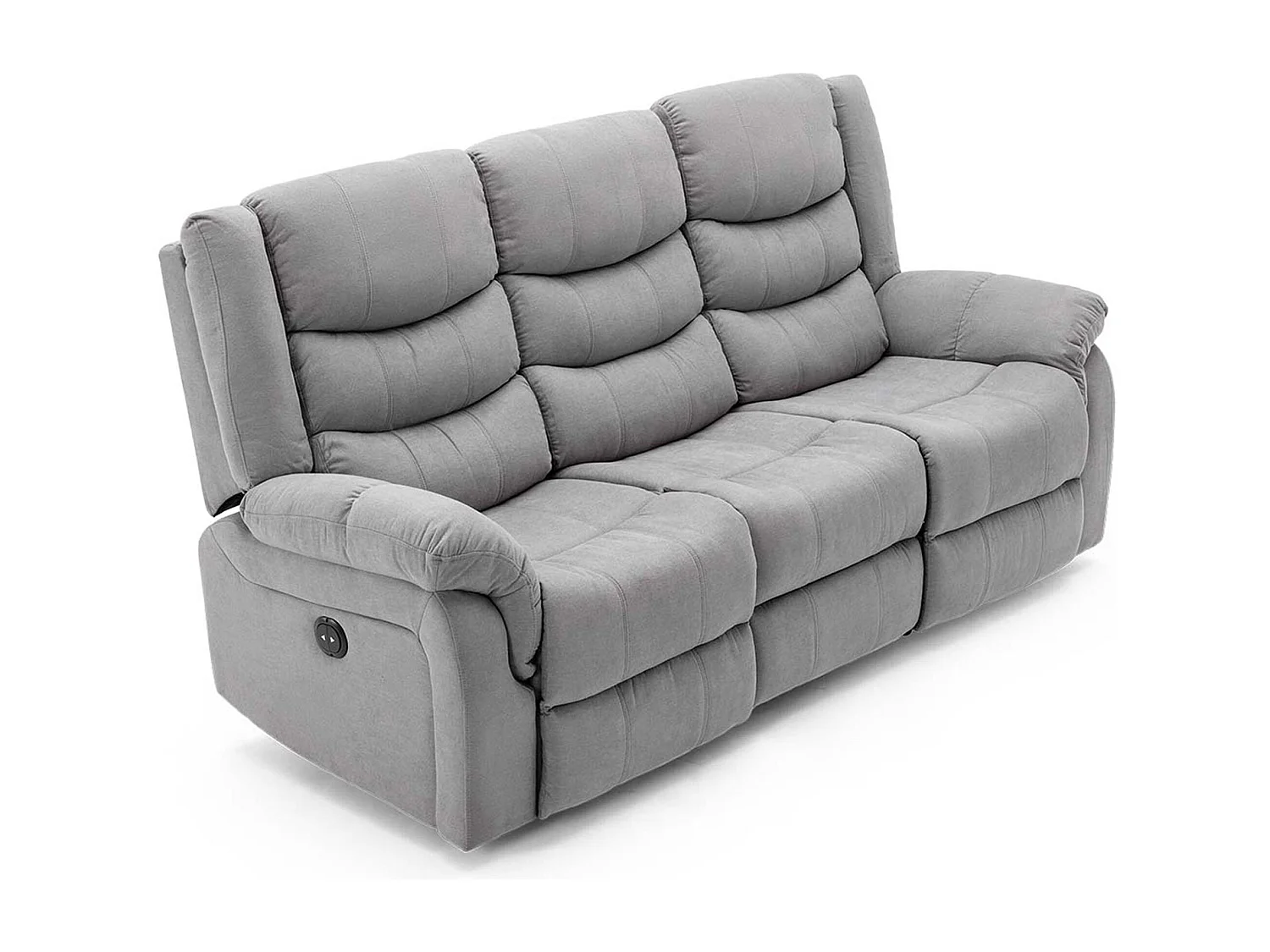 Seattle 3 Seater Fabric Manual Recliner Sofa