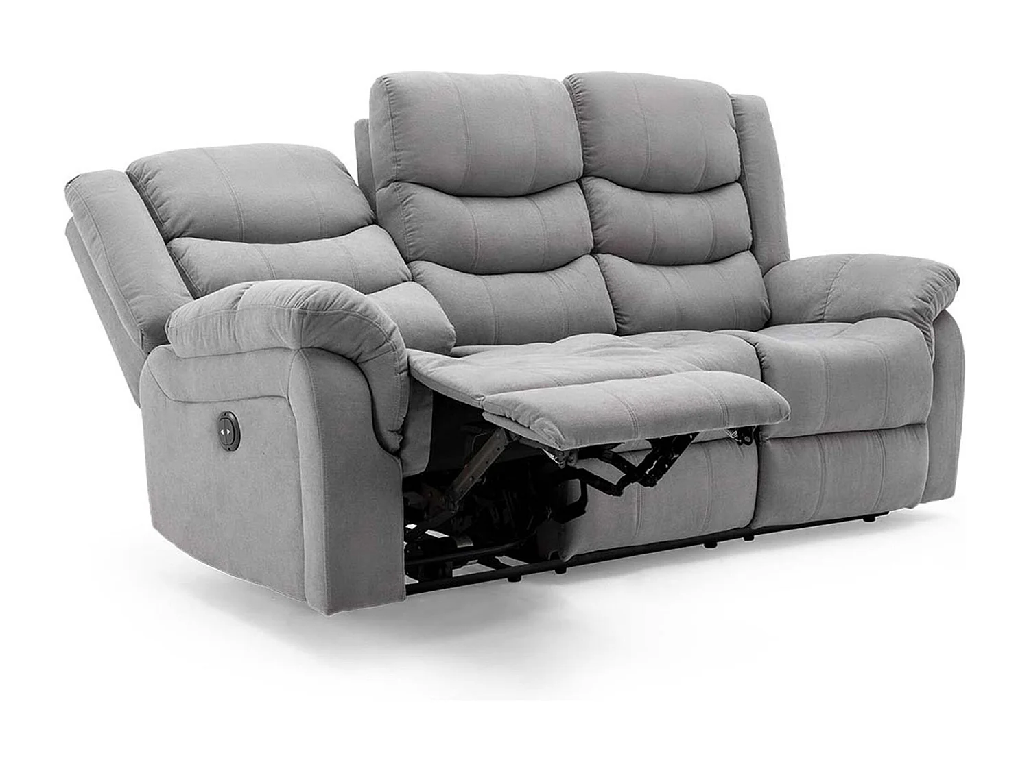 Seattle 3 Seater Fabric Manual Recliner Sofa