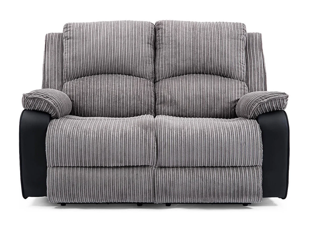 Postana 2 Seater Electric High Back Jumbo Cord Fabric Recliner Sofa