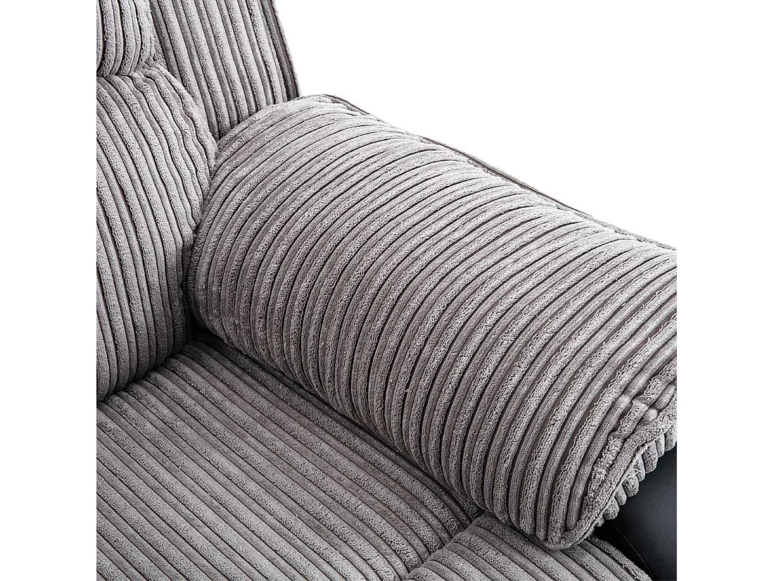 Postana 2 Seater Electric High Back Jumbo Cord Fabric Recliner Sofa