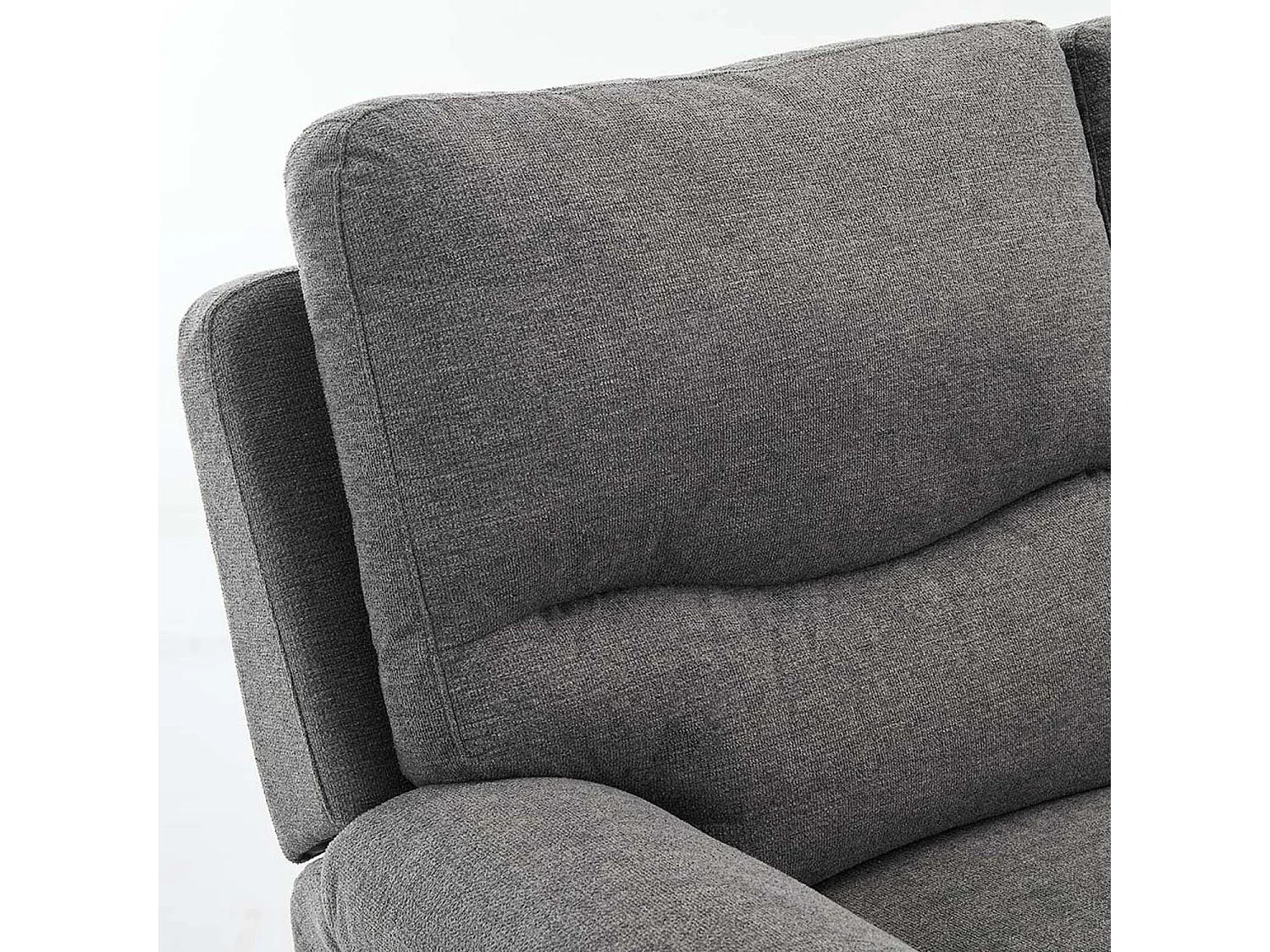 Fosse 3 Seater Manual Recliner Fabric Modern Living Sofa