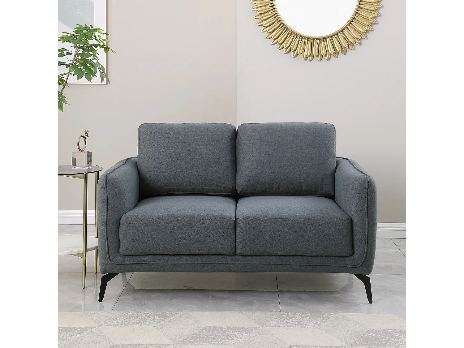 Oslo Modern Scandi Style Fabric Living Room 2 Seater Sofa