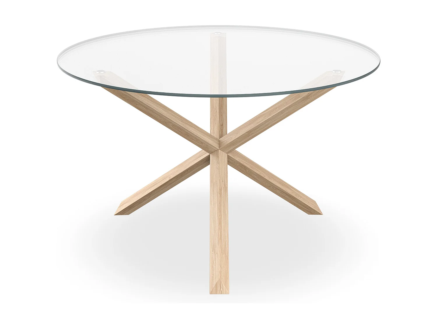 Malvern Round Dining Table 4-6 Seater w Solid Oak Legs