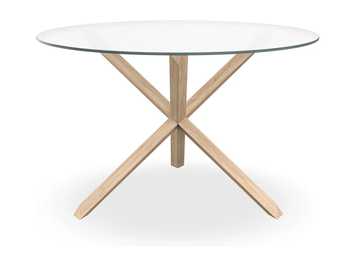Malvern Round Dining Table 4-6 Seater w Solid Oak Legs