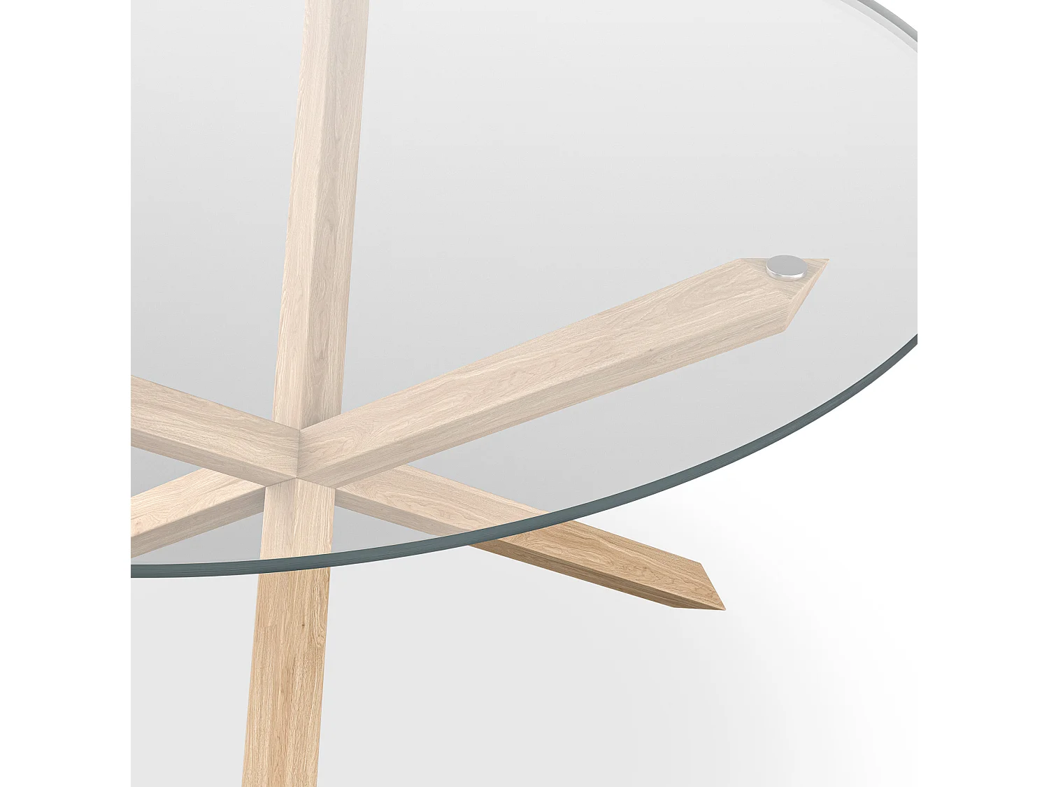 Malvern Round Dining Table 4-6 Seater w Solid Oak Legs