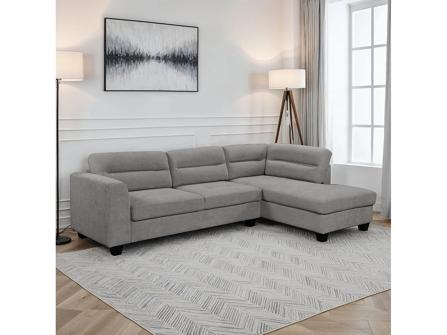 Riga Corner Fabric Sofa