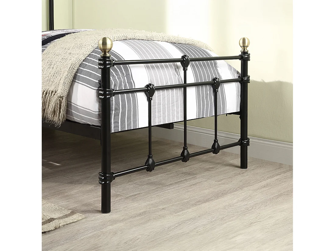 Bayford Traditional Single Metal Bed Frame with Guest Trundle Bed
