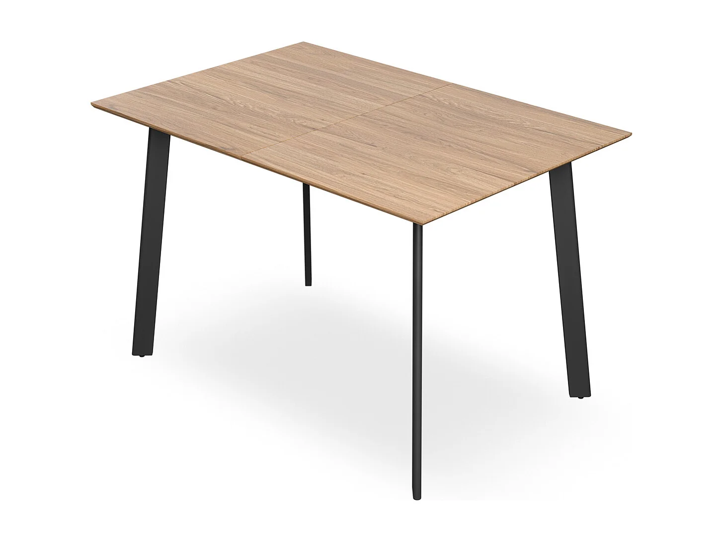 Haydon Extending Dining Table 4-6 Seater w Black Legs
