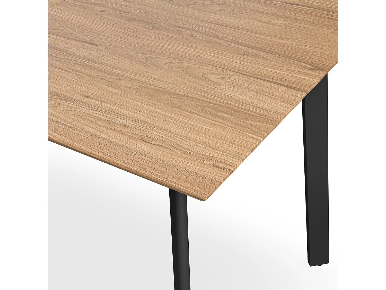Haydon Extending Dining Table 4-6 Seater w Black Legs