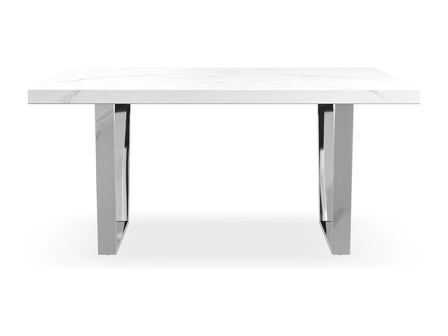 Aria 4-6 Seater Dining Table w Chrome Legs