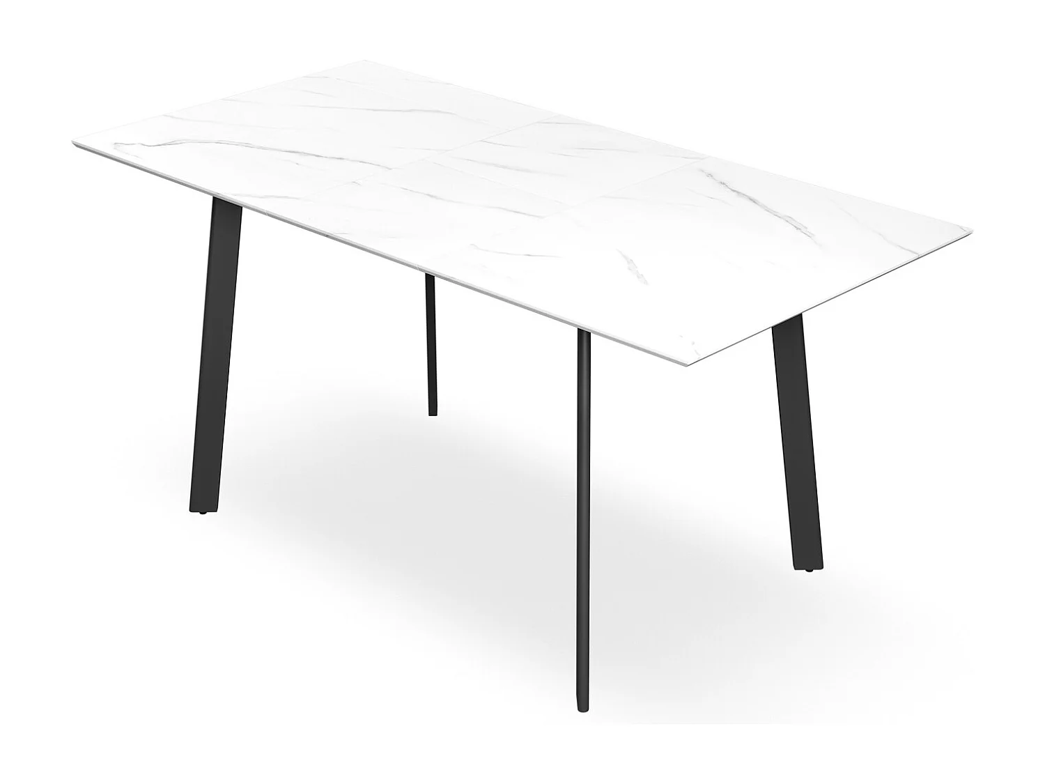 Haydon Extending Dining Table 4-6 Seater w Black Legs