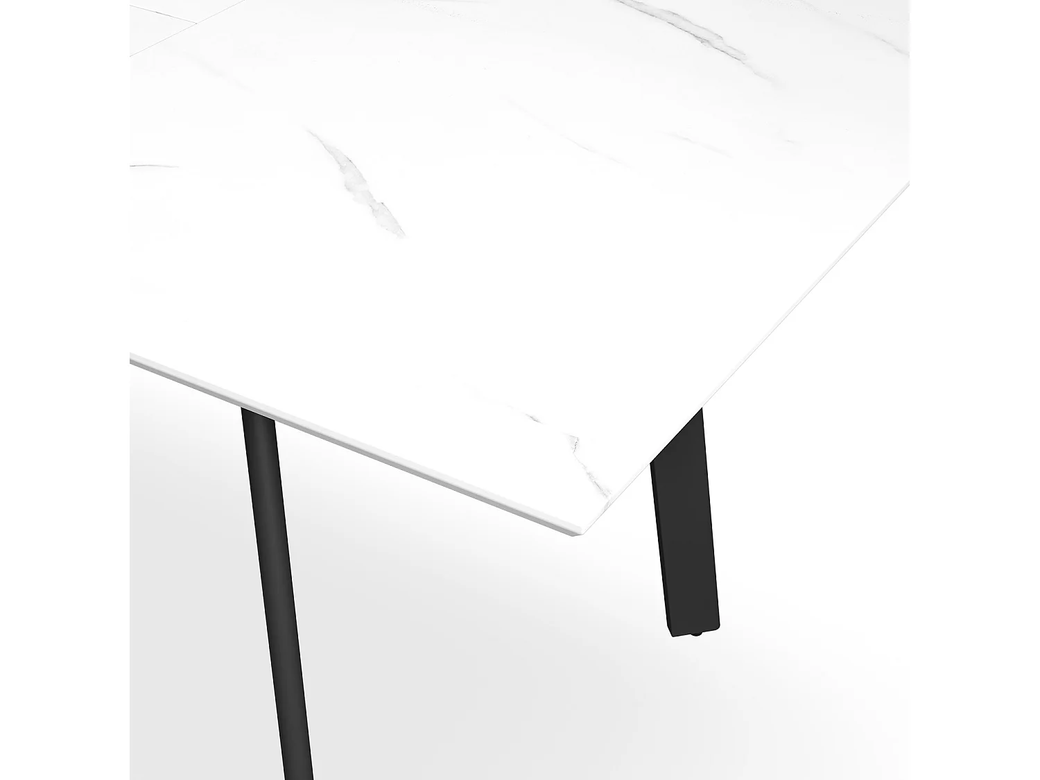 Haydon Extending Dining Table 4-6 Seater w Black Legs