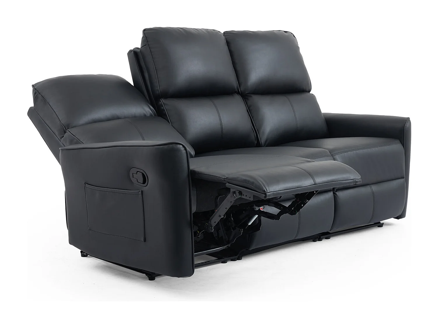 Madrid 2+3 Seater Manual Air Leather Recliner Sofa Set