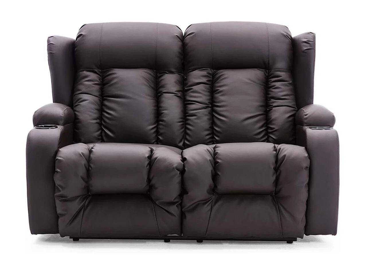 Caesar 2 Seater Electric High Back Bonded Leather Recliner Sofa