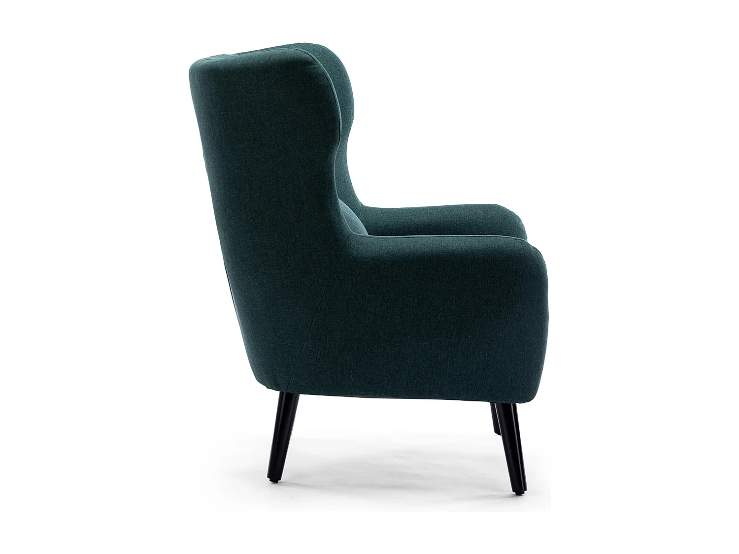 Winslow Wing Back Fabric Occasional Button Back Modern Accent Armchair