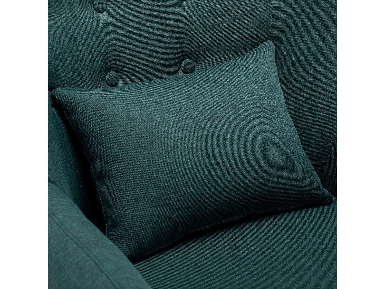 Winslow Wing Back Fabric Occasional Button Back Modern Accent Armchair