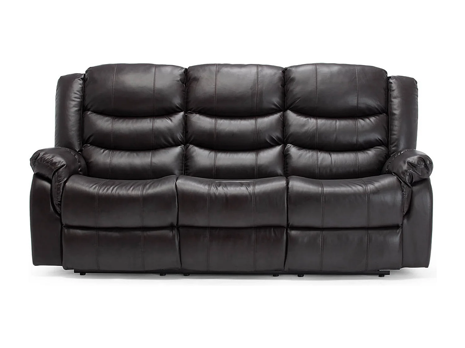 Seattle 3 Seater Electric High Back Bonded Leather Recliner Sofa