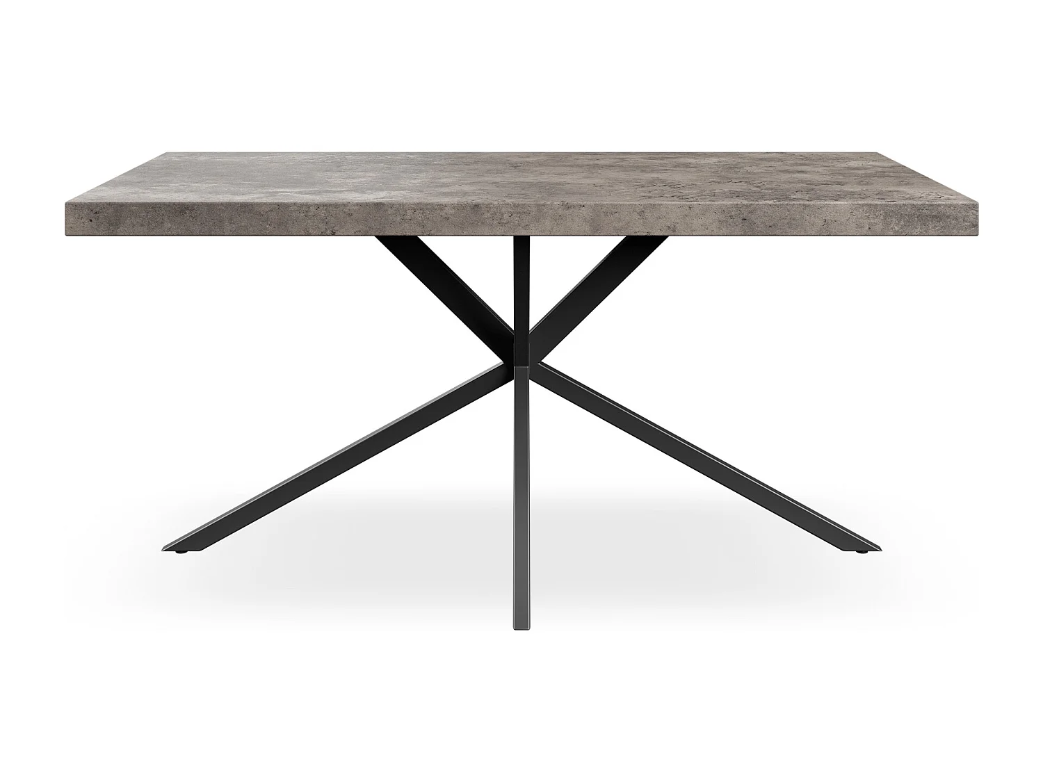 Donni 4-6 Seater Dining Table w Black Legs