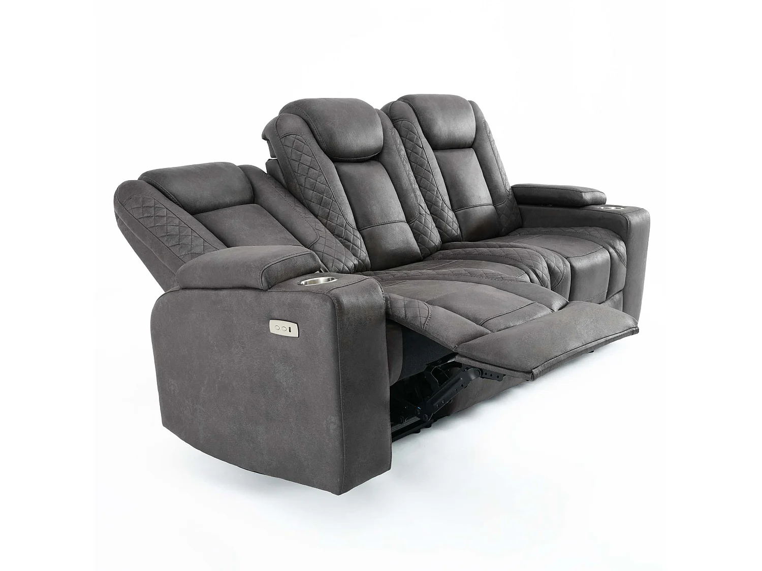 Ashton Electric Recliner 2+3 Seater Sofa Set Technology Fabric With Speakers & Usb-C Charging