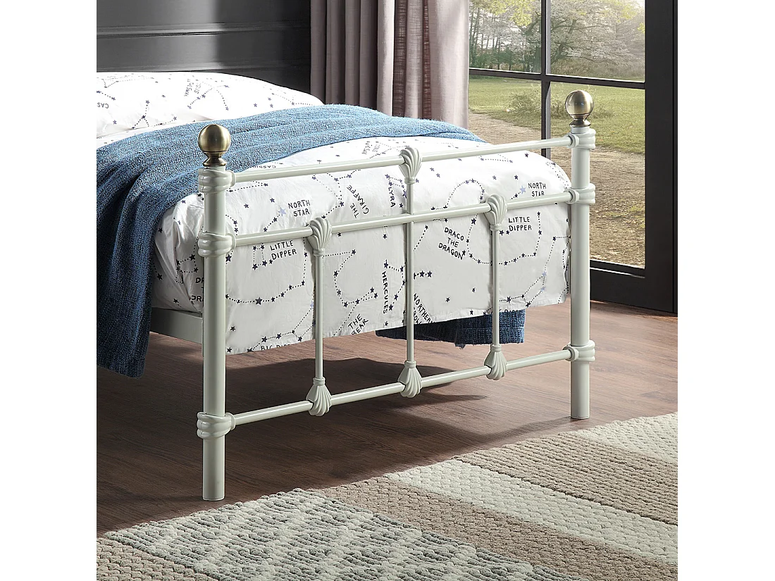 Bayford Traditional Single Metal Bed Frame with Guest Trundle Bed