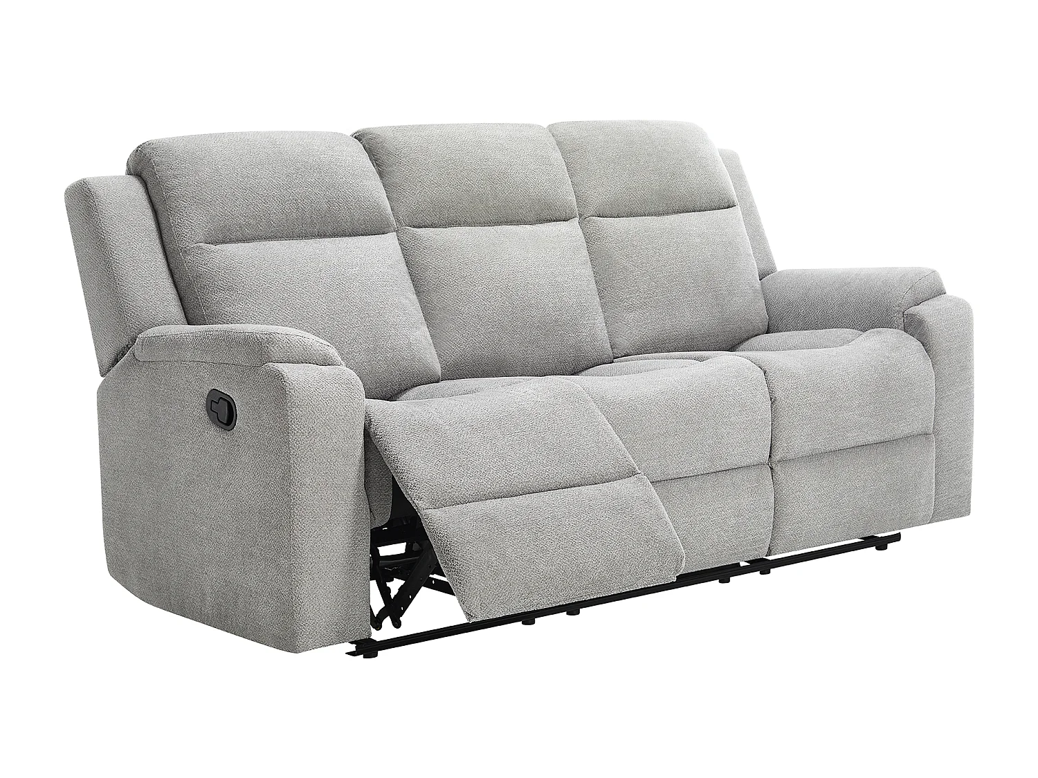 Orka 3 Seater Fabric Manual Recliner Sofa