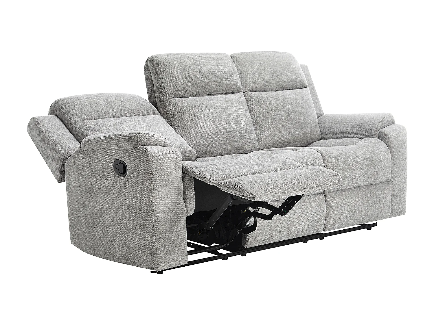 Orka 3 Seater Fabric Manual Recliner Sofa