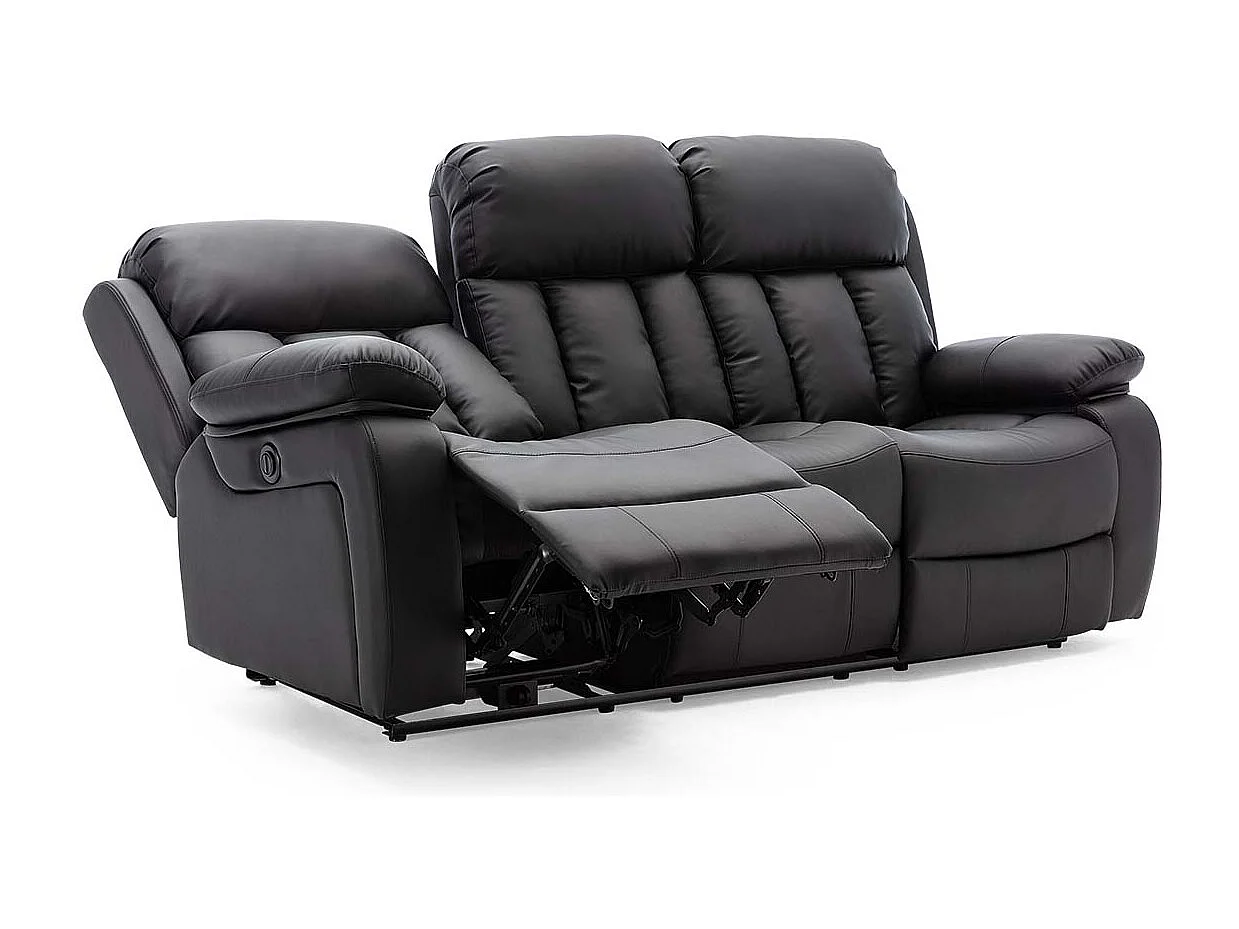 Chester Electric Recliner Bonded Leather 2+3 Seater Sofa Set