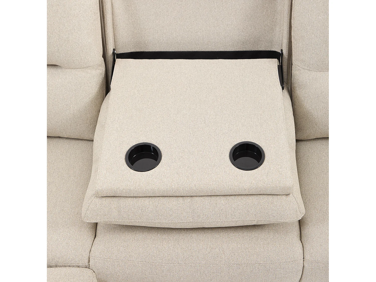 Avery 3 Seater Electric Recliner Chaise Lounge Fabric Sofa
