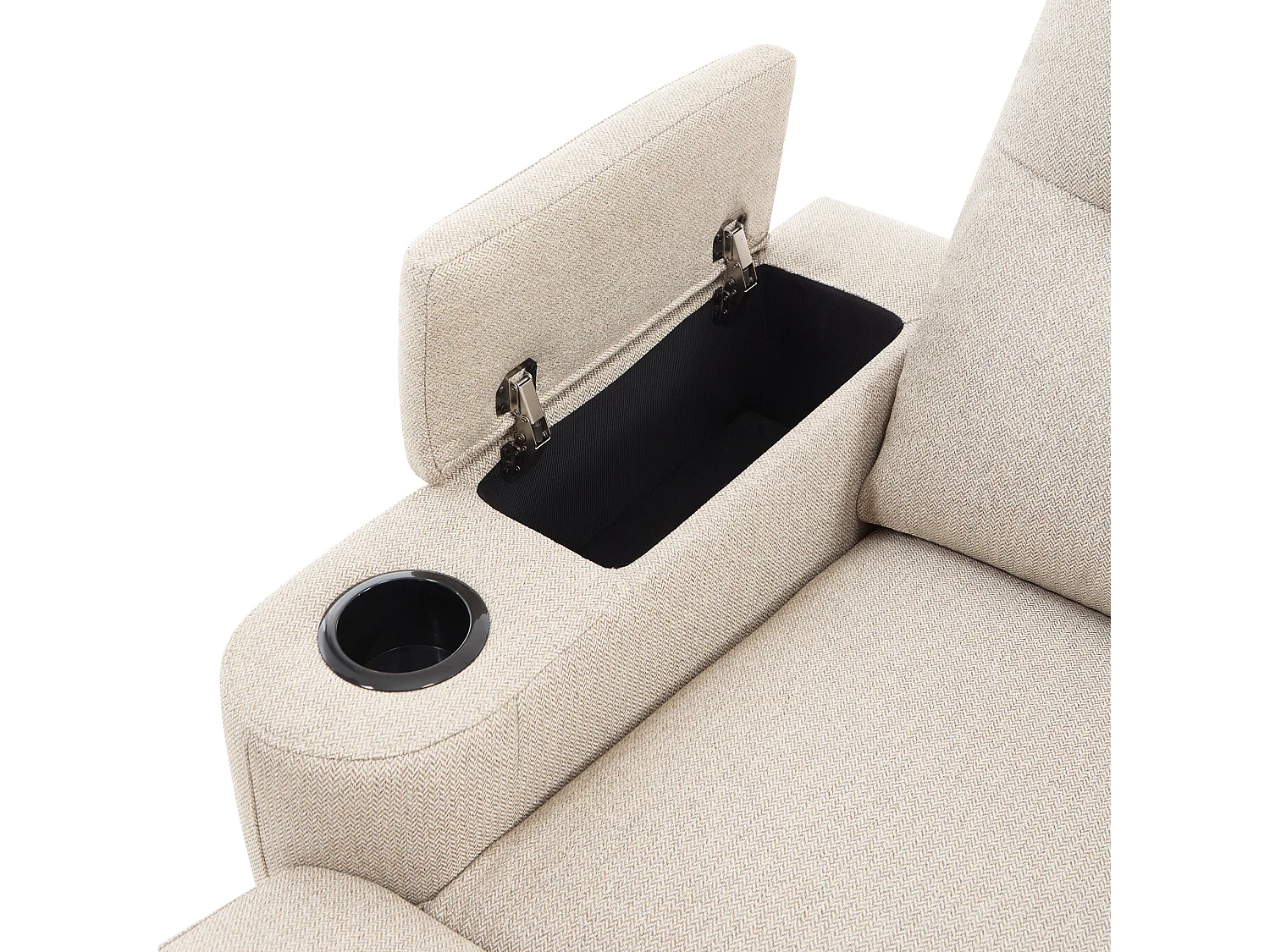 Avery 3 Seater Electric Recliner Chaise Lounge Fabric Sofa