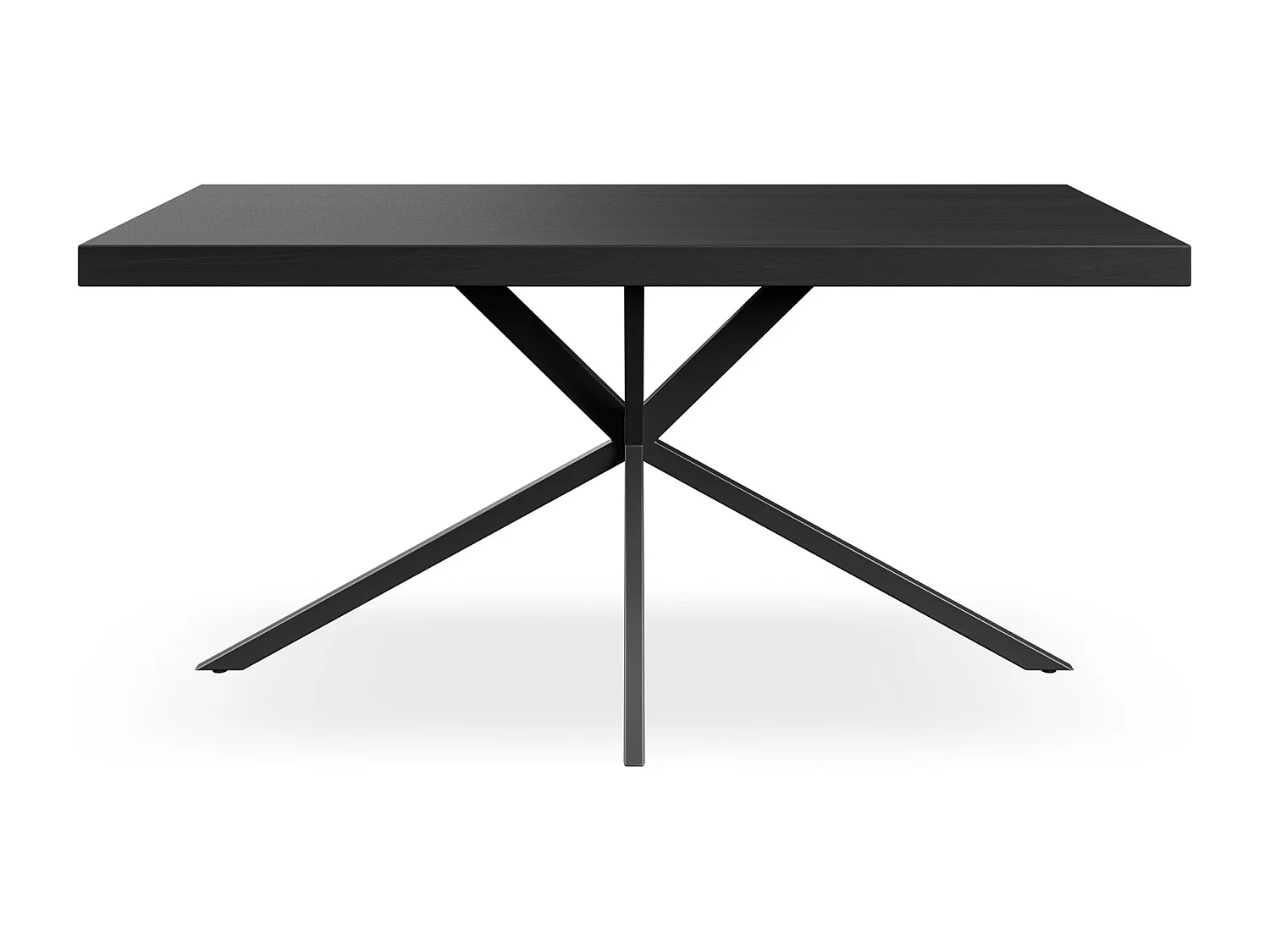 Donni 4-6 Seater Dining Table w Black Legs