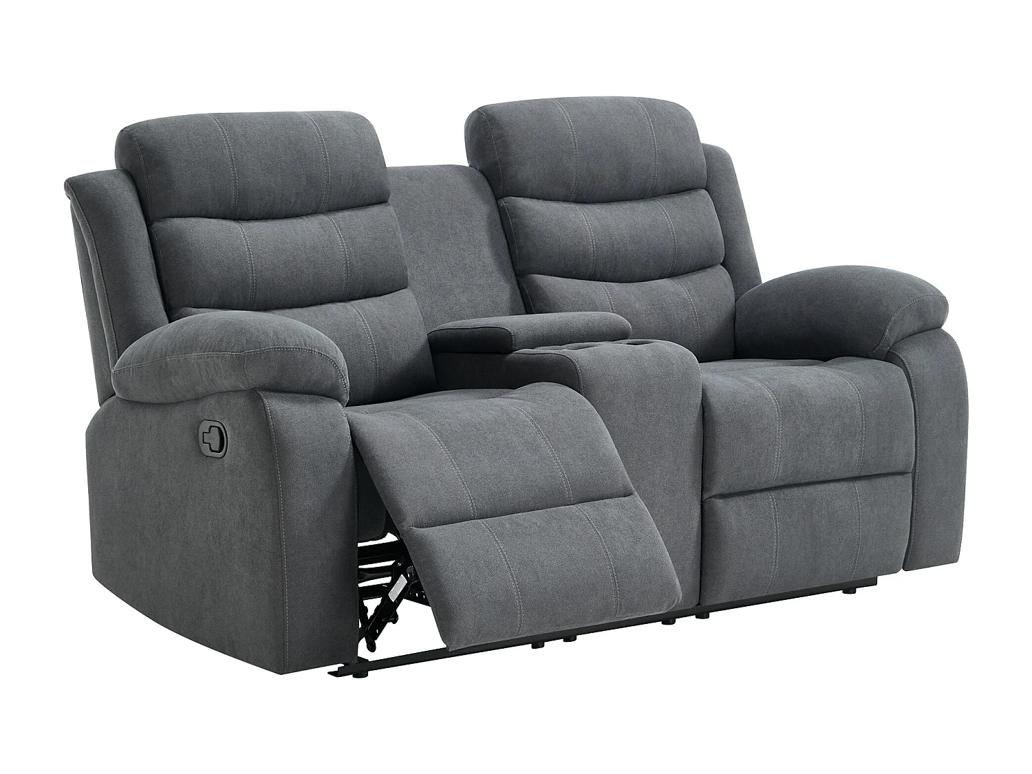 Boston 2 Seater Manual Recliner Sofa w Drinks Console