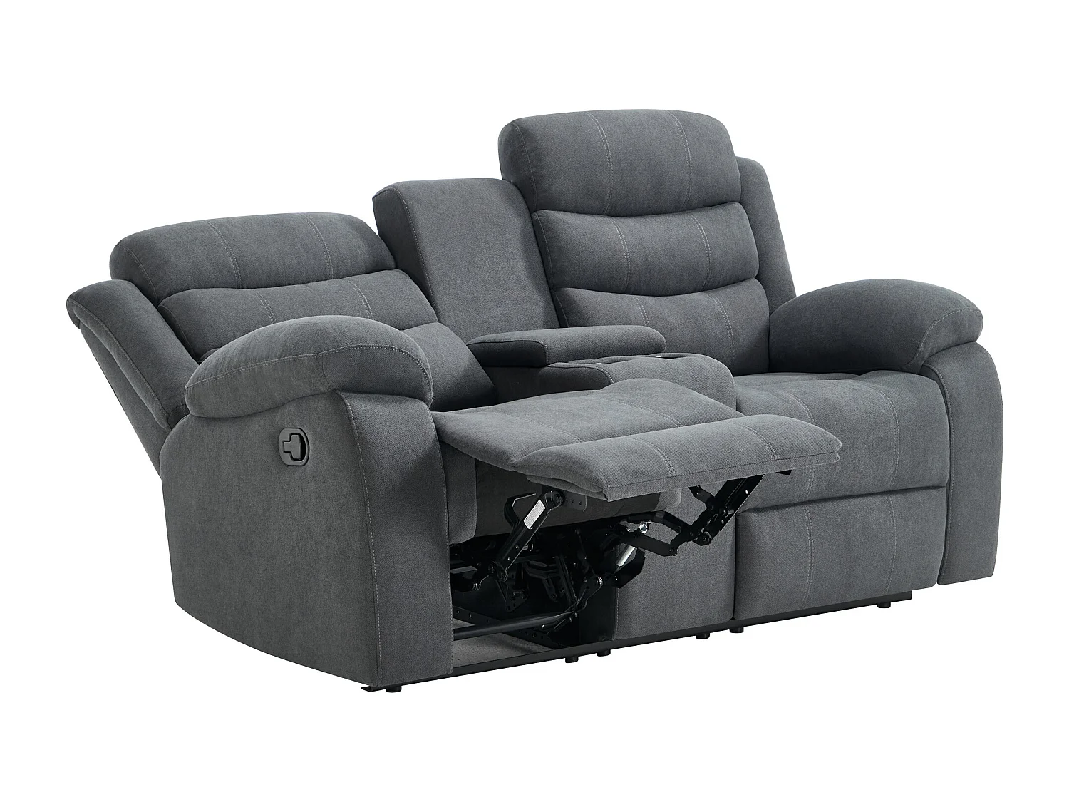 Boston 2 Seater Manual Recliner Sofa w Drinks Console