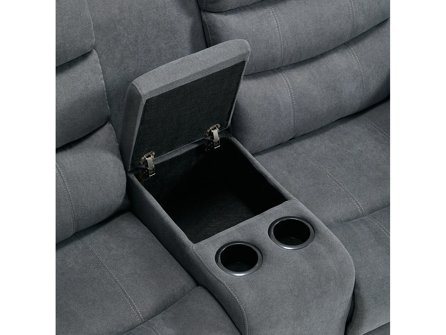 Boston 2 Seater Manual Recliner Sofa w Drinks Console