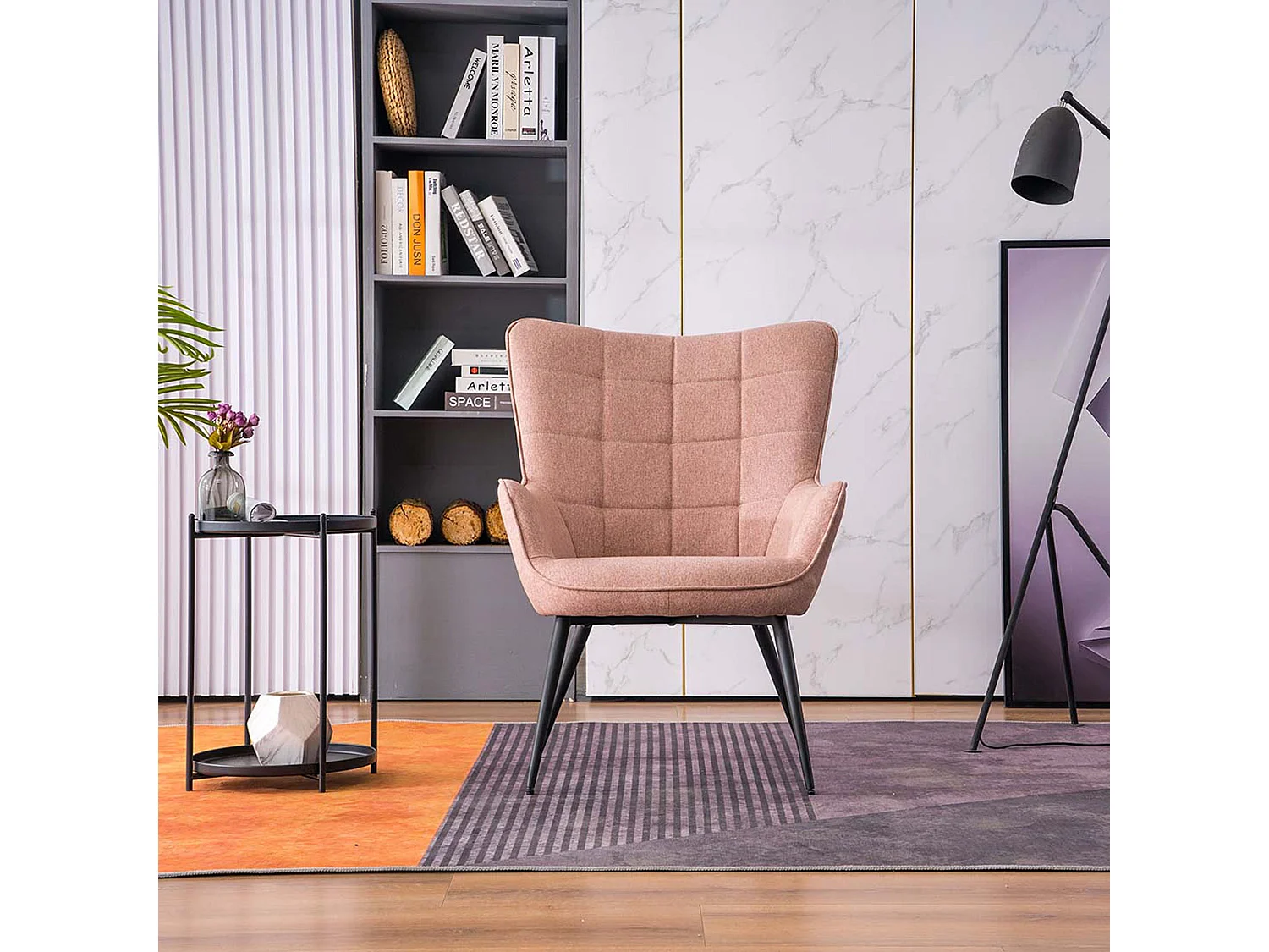 Vera Fabric Occasional Living Room Modern Accent Chair in 5 Colours