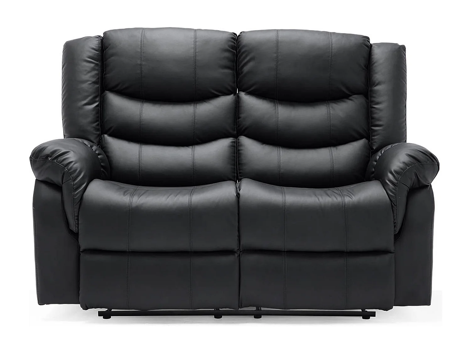 Seattle 2 Seater Manual High Back Bonded Leather Recliner Sofa