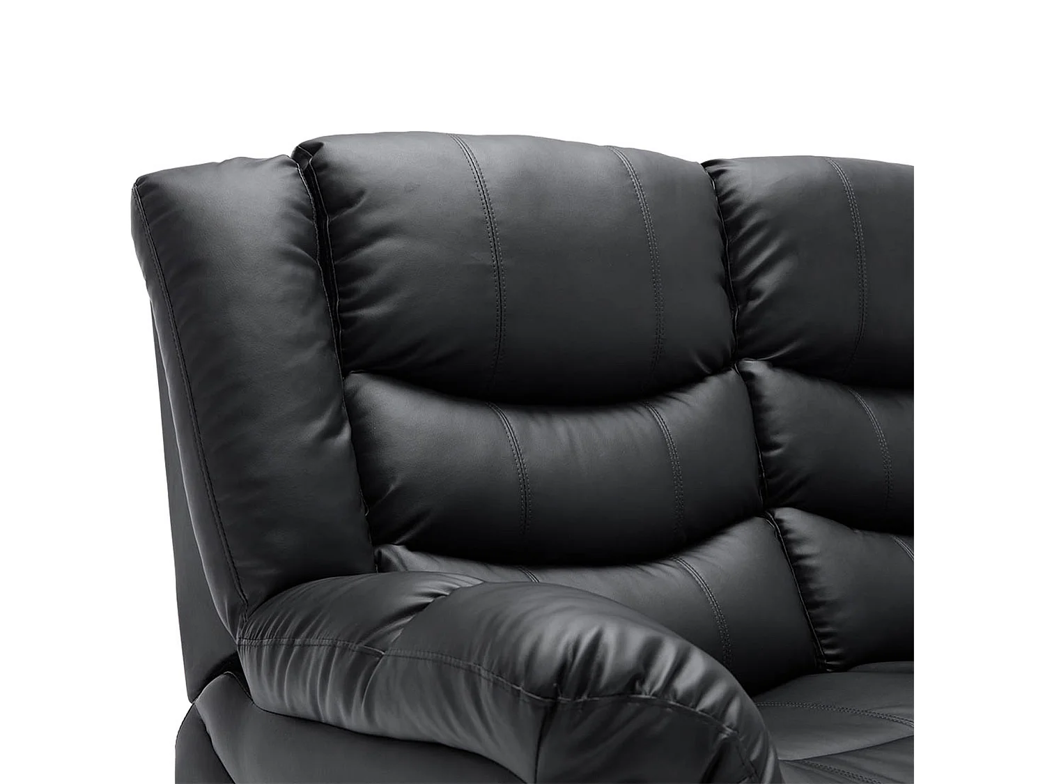 Seattle 2 Seater Manual High Back Bonded Leather Recliner Sofa