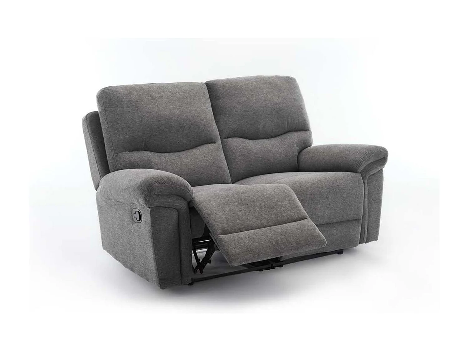 Fosse 2 Seater Manual Recliner Fabric Modern Living Sofa