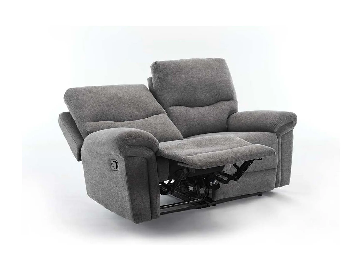 Fosse 2 Seater Manual Recliner Fabric Modern Living Sofa