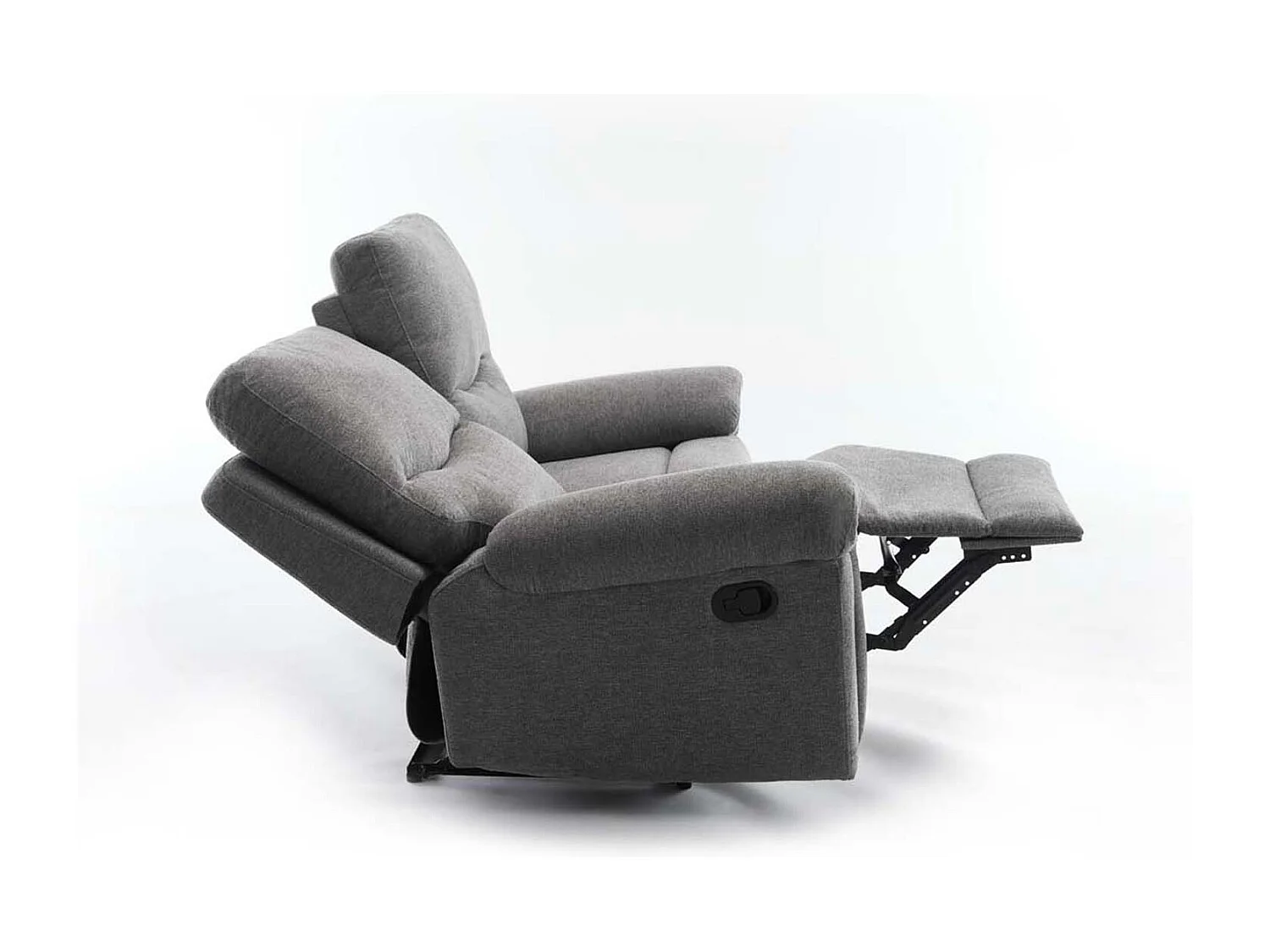 Fosse 2 Seater Manual Recliner Fabric Modern Living Sofa