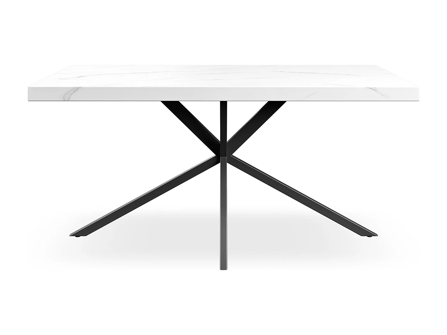 Donni 4-6 Seater Dining Table w Black Legs