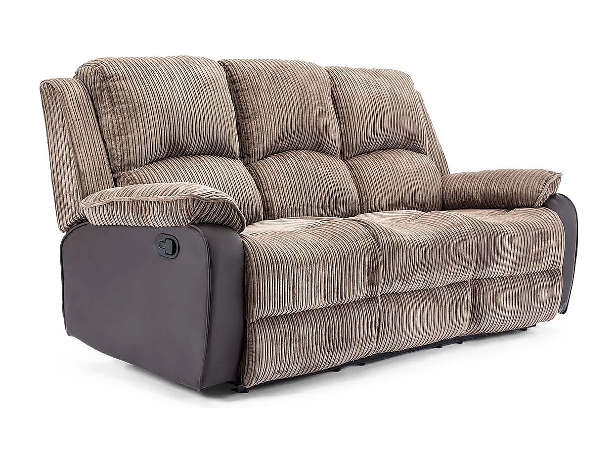 Postana Manual Recliner Bonded Leather 2+3 Seater Sofa Set