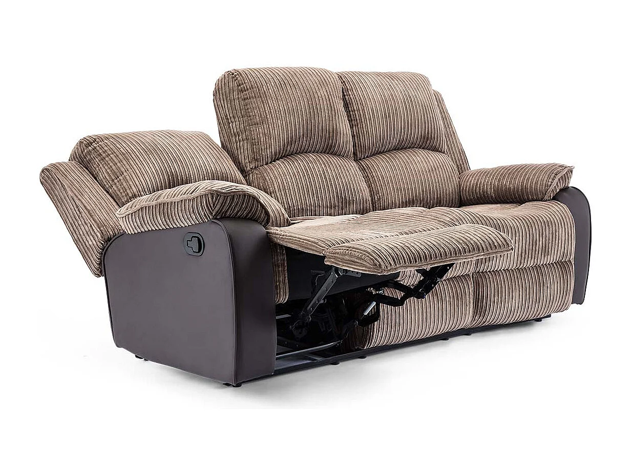 Postana Manual Recliner Bonded Leather 2+3 Seater Sofa Set