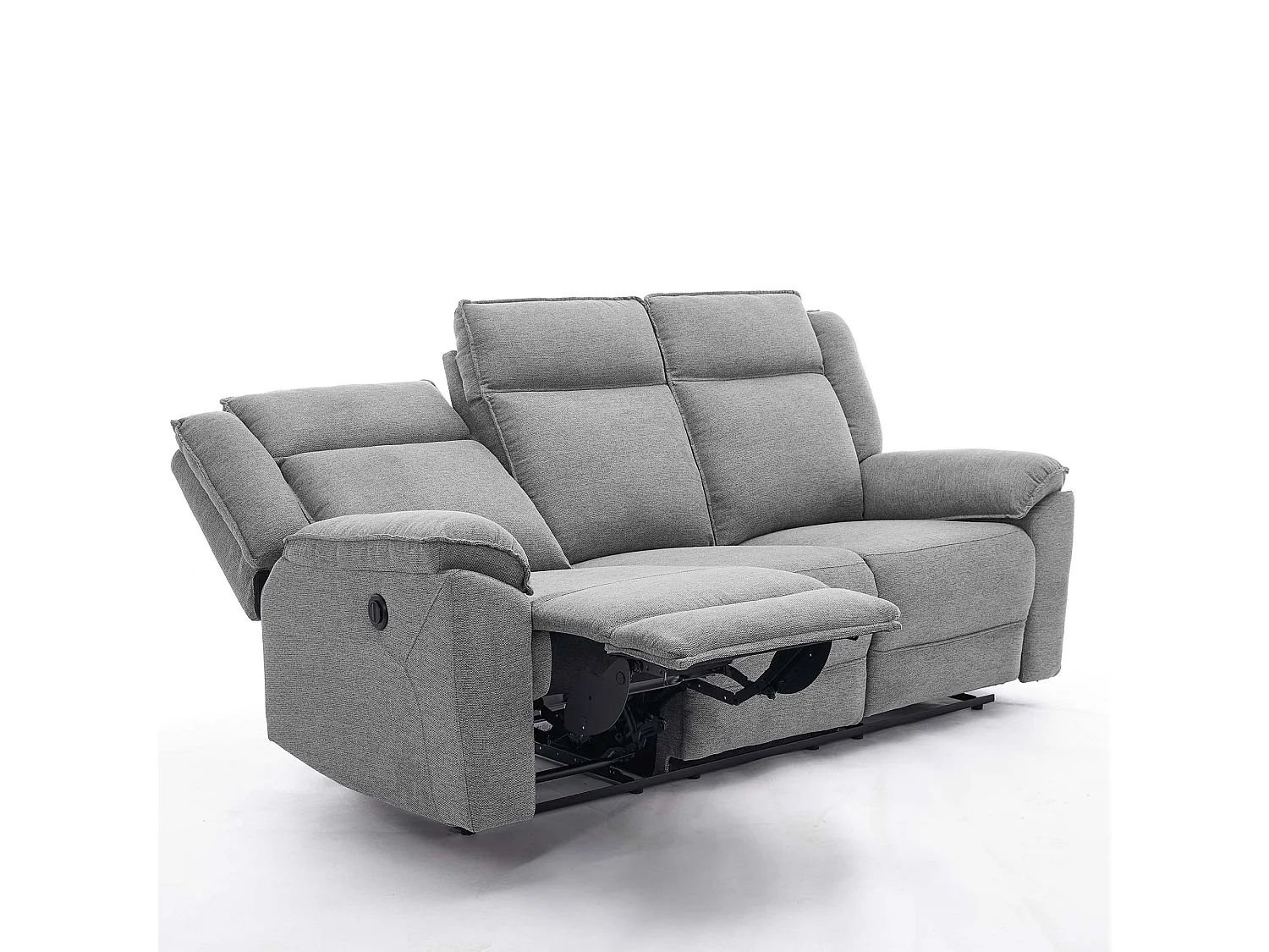 Skye 3 Seater Linen Electric Recliner Sofa