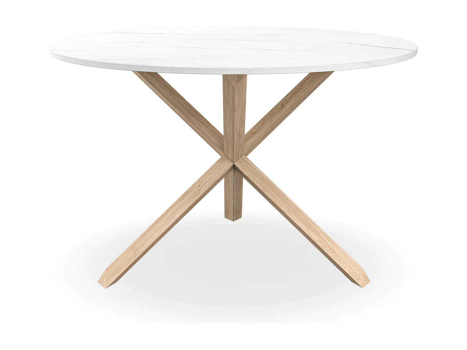 Malvern Round Dining Table 4-6 Seater w Solid Oak Legs