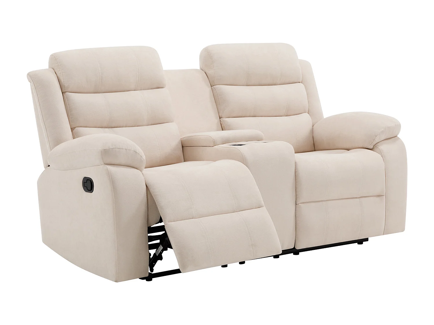 Boston 2 Seater Manual Recliner Sofa w Drinks Console
