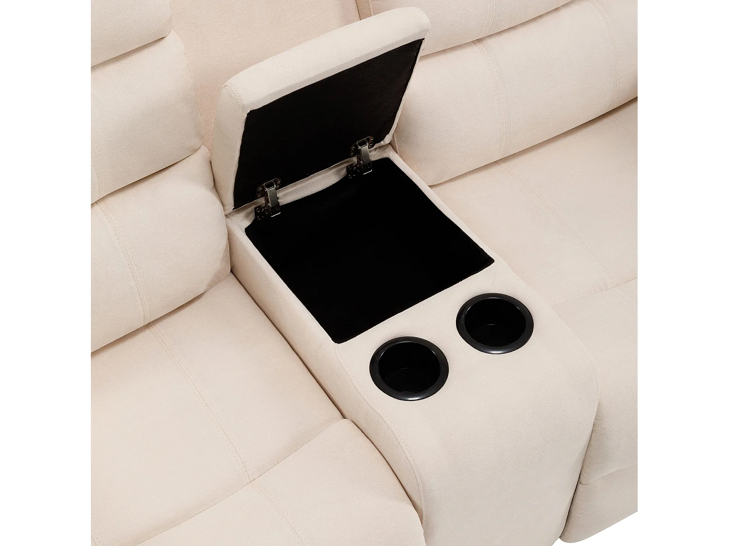 Boston 2 Seater Manual Recliner Sofa w Drinks Console